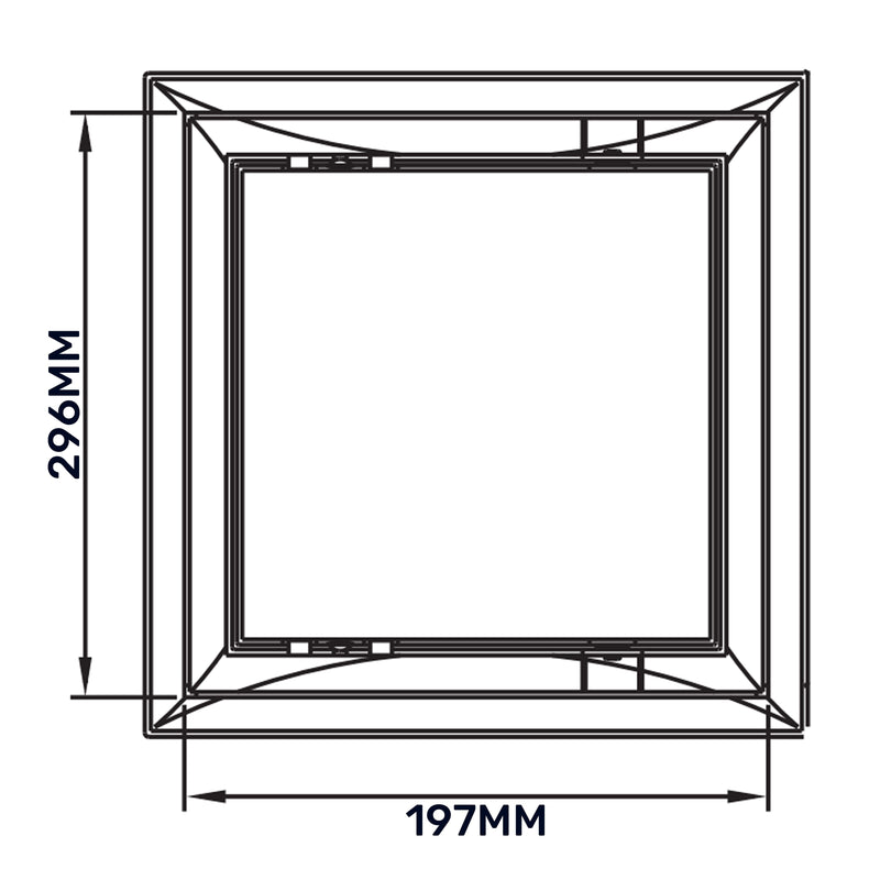 Access Panel Door PP, White 200mm x 300mm - Hardware > Building Materials > Hatches