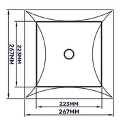 Access Panel Door PP, White 250mm x 250mm - Hardware > Building Materials > Hatches