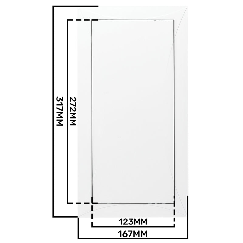 Access Panel Door PP, White 150mm x 300mm - Hardware > Building Materials > Hatches