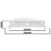 Access Panel Door Metal With Lock, White 150mm x 200mm - Hardware > Building Materials > Hatches