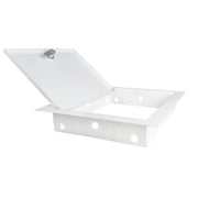Access Panel Door Metal With Lock, White 150mm x 200mm - Hardware > Building Materials > Hatches