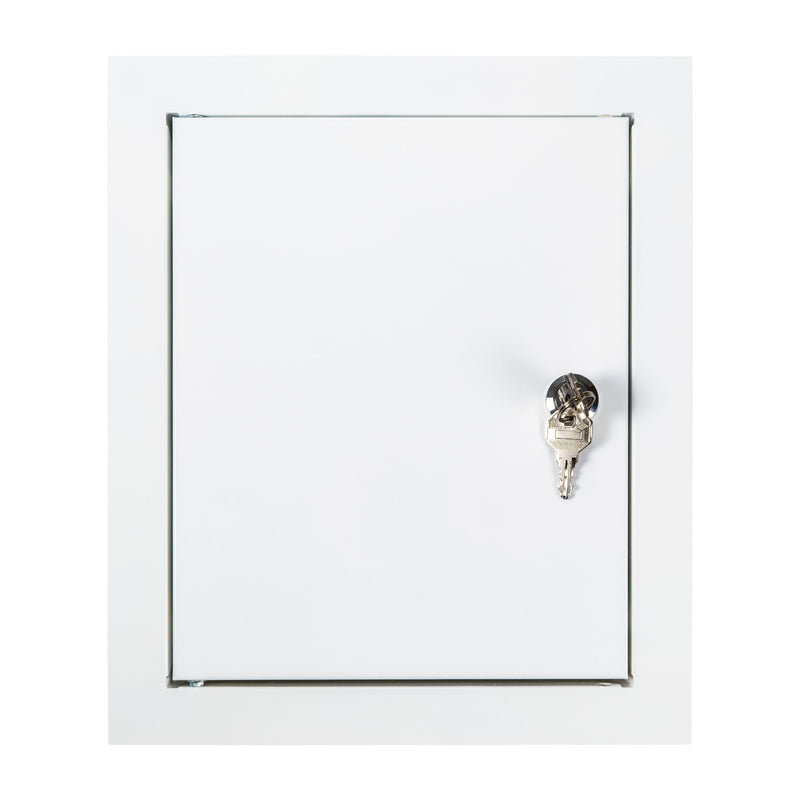 Access Panel Door Metal With Lock, White 200mm x 250mm - Hardware > Building Materials > Hatches