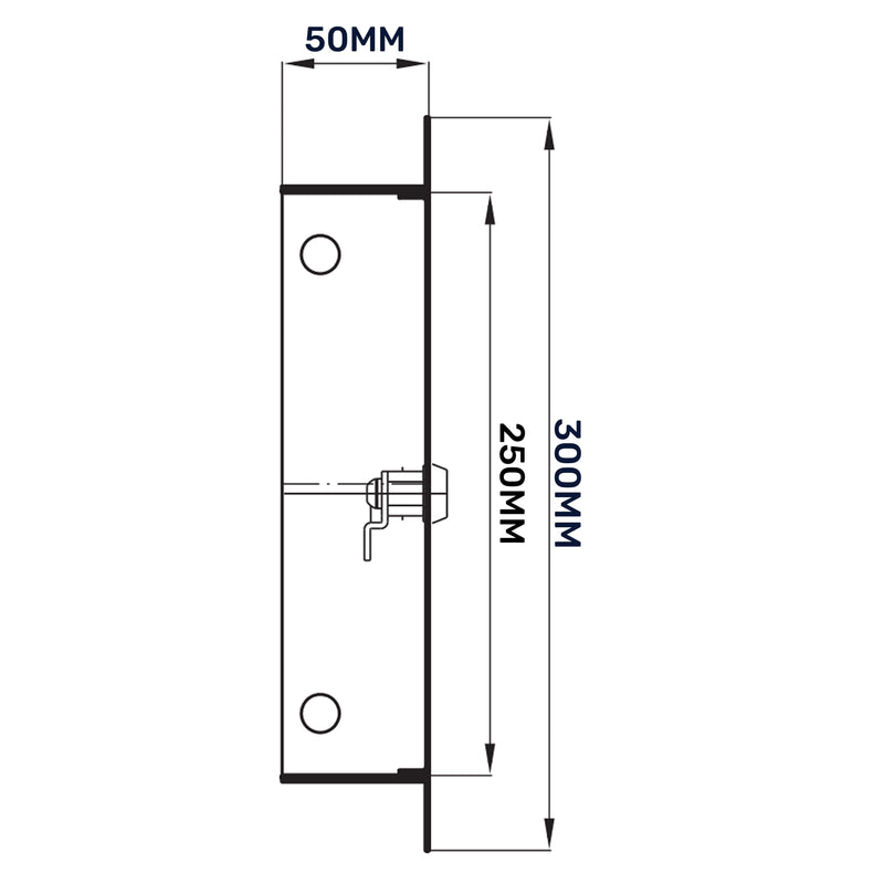 Access Panel Door Metal With Lock, White 200mm x 250mm - Hardware > Building Materials > Hatches