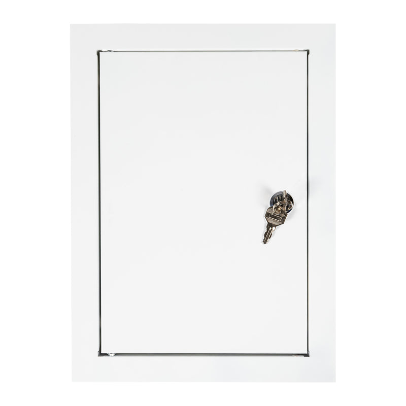 Access Panel Door Metal With Lock, White 200mm x 300mm - Hardware > Building Materials > Hatches
