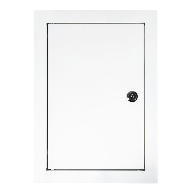Access Panel Door Metal With Lock, White 200mm x 300mm - Hardware > Building Materials > Hatches