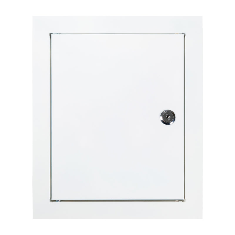 Access Panel Door Metal With Lock, White 250mm x 300mm - Hardware > Building Materials > Hatches