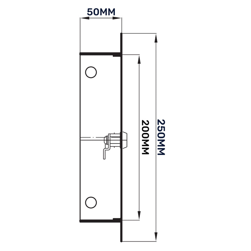 Access Panel Door Metal With Lock, White 200mm x 200mm - Hardware > Building Materials > Hatches