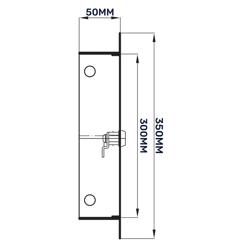 Access Panel Door Metal With Lock, White 300mm x 300mm - Hardware > Building Materials > Hatches