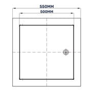 Access Panel Door Metal With Lock, White 500mm x 500mm - Hardware > Building Materials > Hatches