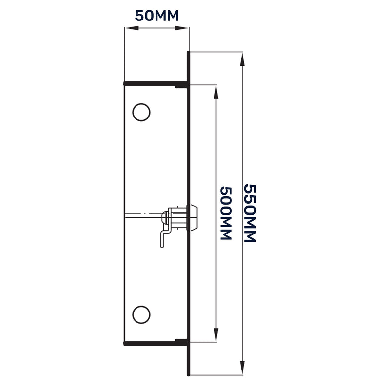 Access Panel Door Metal With Lock, White 500mm x 500mm - Hardware > Building Materials > Hatches