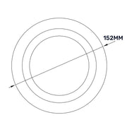 White ABS Extract Ceiling Valve 100mm - Hardware > Heating, Ventilation & Air Conditioning > Vents & Flues