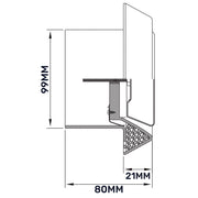 White ABS Extract Ceiling Valve 100mm - Hardware > Heating, Ventilation & Air Conditioning > Vents & Flues
