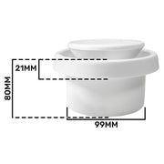 White ABS Extract Ceiling Valve 100mm - Hardware > Heating, Ventilation & Air Conditioning > Vents & Flues