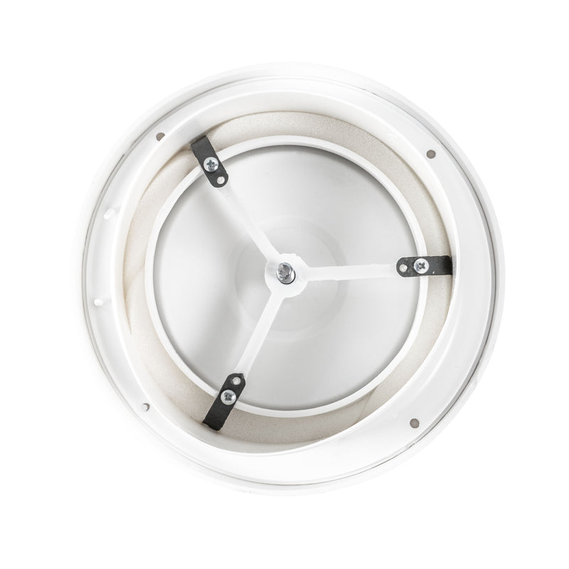 White ABS Extract Ceiling Valve 125mm - Hardware > Heating, Ventilation & Air Conditioning > Vents & Flues