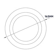 White ABS Extract Ceiling Valve 125mm - Hardware > Heating, Ventilation & Air Conditioning > Vents & Flues