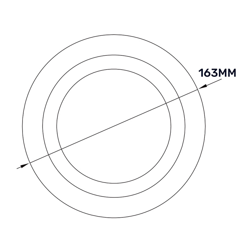 White ABS Extract Ceiling Valve 125mm - Hardware > Heating, Ventilation & Air Conditioning > Vents & Flues