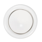 White Metal Extract Ceiling Valve 125mm - Anemostat SV - Hardware > Heating, Ventilation & Air Conditioning > Vents & Flues