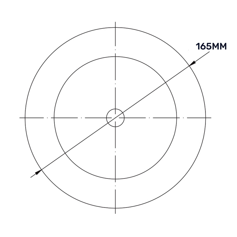 White Metal Extract Ceiling Valve 125mm - Anemostat SV - Hardware > Heating, Ventilation & Air Conditioning > Vents & Flues