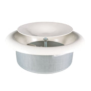White Metal Extract Ceiling Valve 125mm - Anemostat SV - Hardware > Heating, Ventilation & Air Conditioning > Vents & Flues
