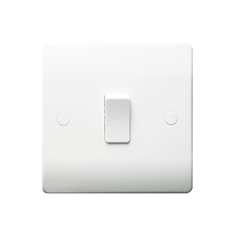 Caradok 1G Intermediate 10A Switch - Caradok - The Classics - White Plastic