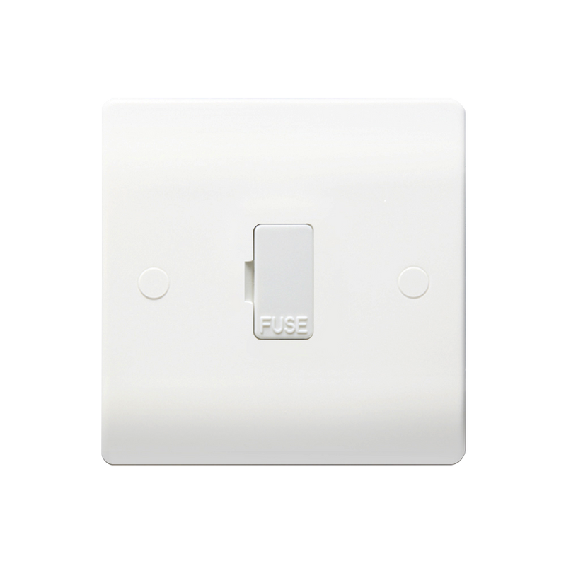 Caradok 13A Unswitched Spur c/w Bottom FO - Caradok - The Classics - White Plastic