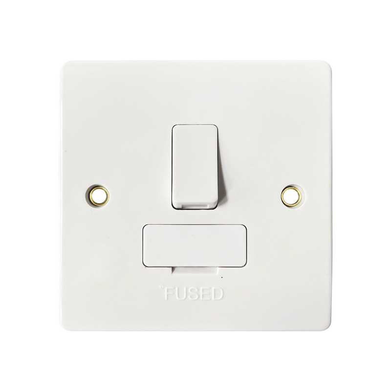 Caradok 13A Switched Spur + Front FO - Caradok - The Classics - White Plastic
