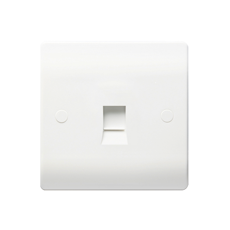 Caradok 1G RJ45 Cat5 Socket - Caradok - The Classics - White Plastic