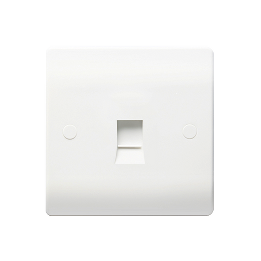 Caradok 1G RJ45 Cat5 Socket - Caradok - The Classics - White Plastic
