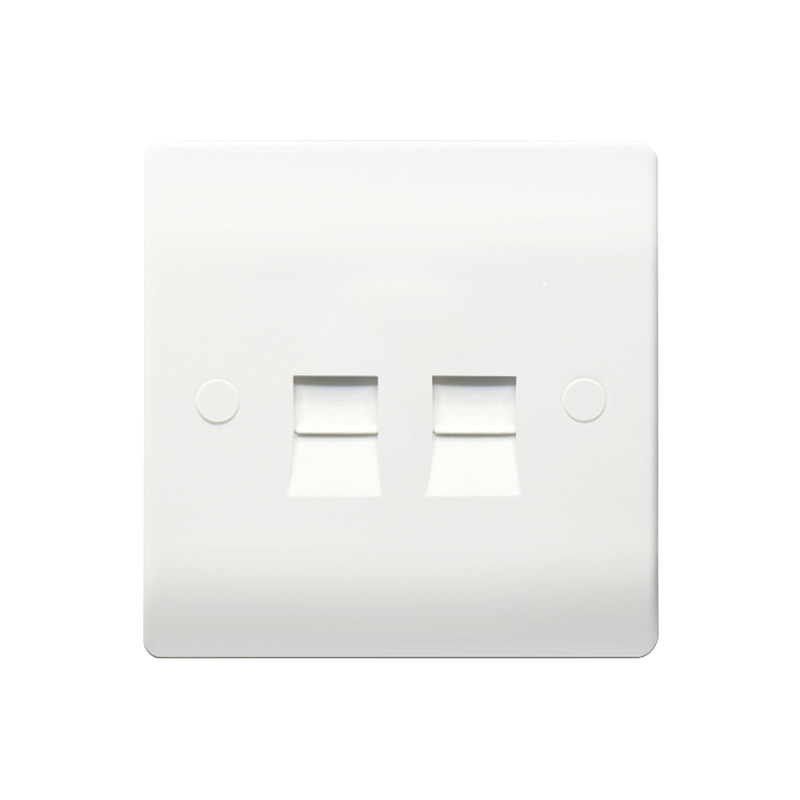 Caradok 2G Secondary Telephone Socket - Caradok - The Classics - White Plastic