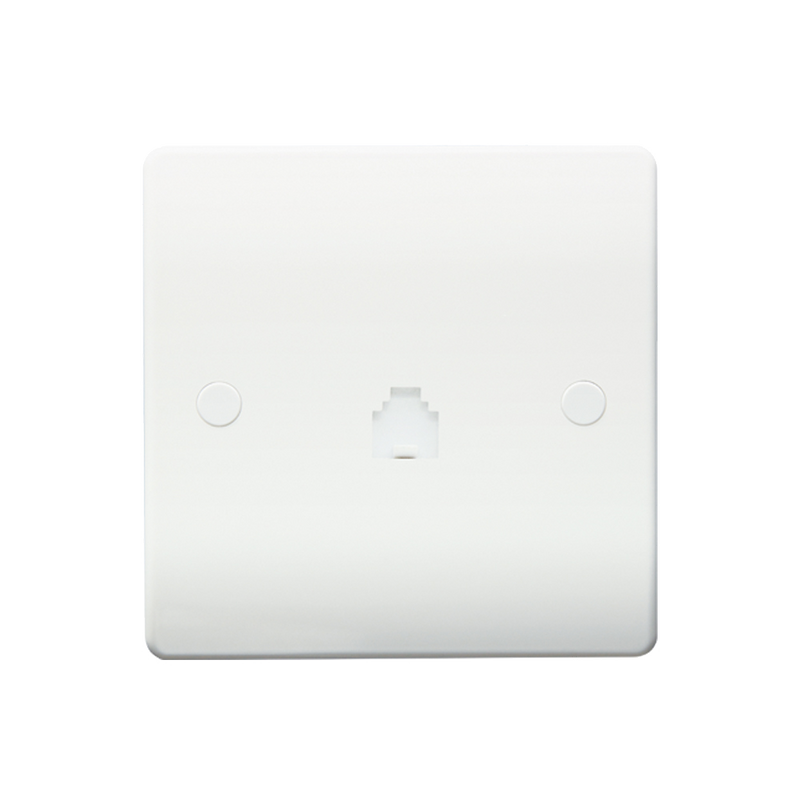 Caradok 1G Telephone Socket RJ11 - Caradok - The Classics - White Plastic