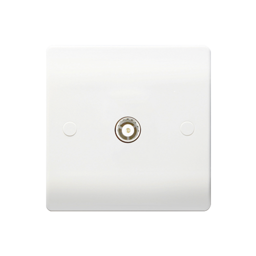Caradok 1G Coax Socket - Caradok - The Classics - White Plastic