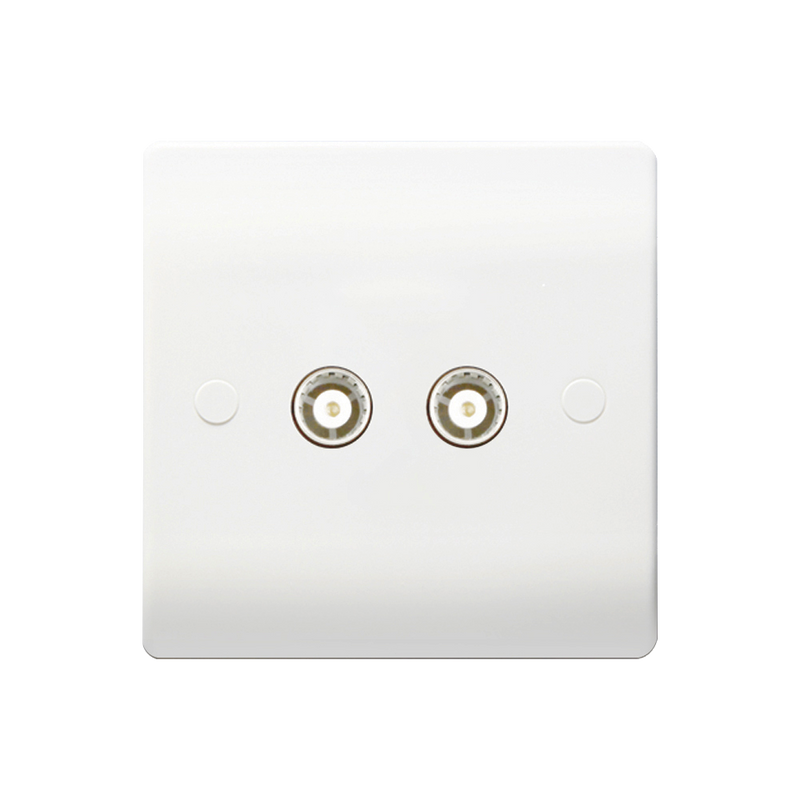 Caradok 2G Coax Socket - Caradok - The Classics - White Plastic