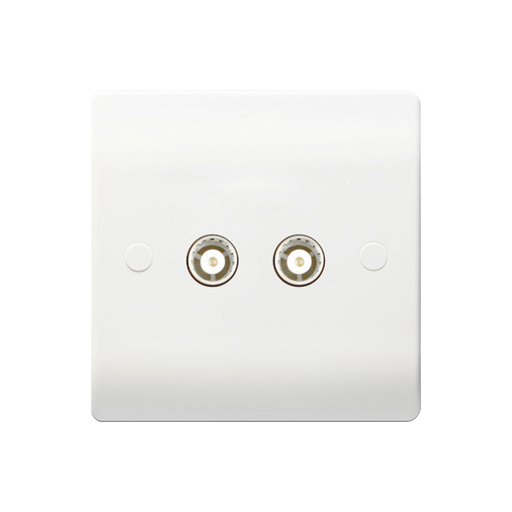 Caradok 2G Coax Socket - Caradok - The Classics - White Plastic
