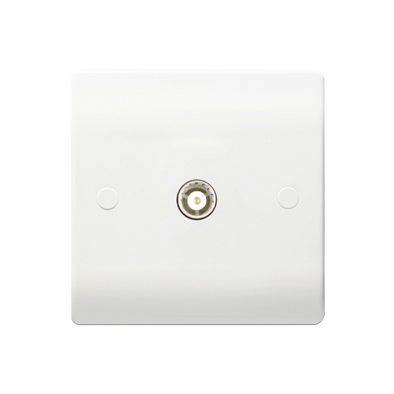 Caradok 1G Isolated Coax Socket - Caradok - The Classics - White Plastic