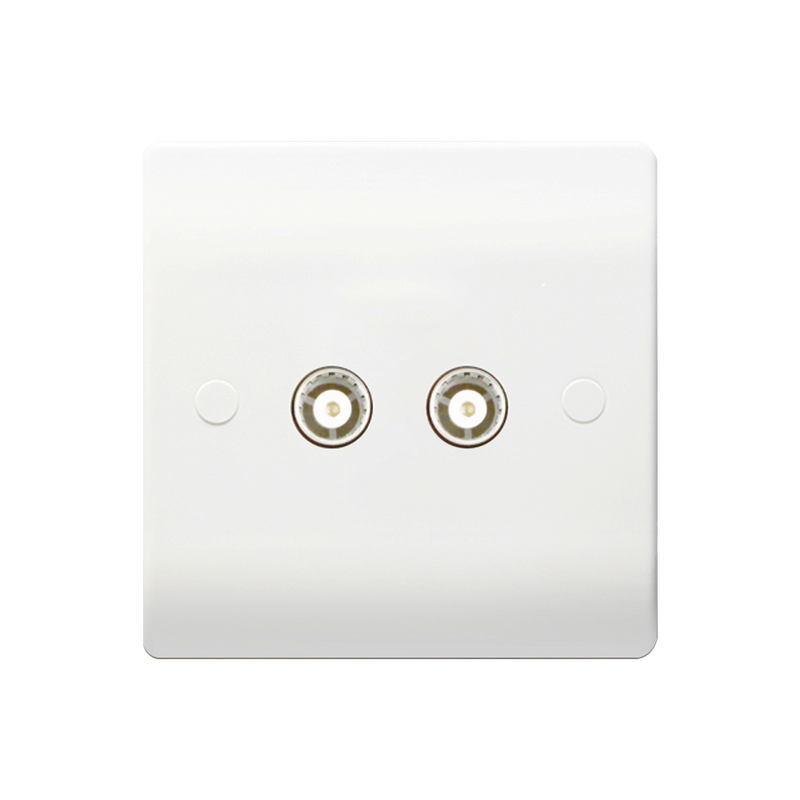 Caradok 2G Isolated Coax Socket - Caradok - The Classics - White Plastic