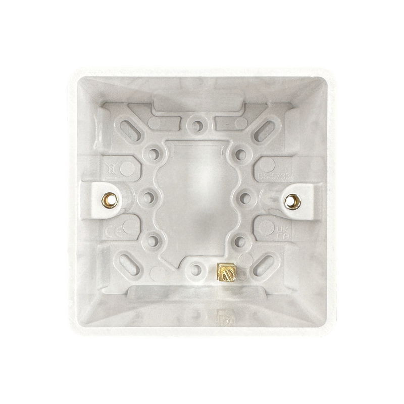 Caradok 1G 47mm White Pattress Rounded Corners - Caradok - The Classics - White Plastic