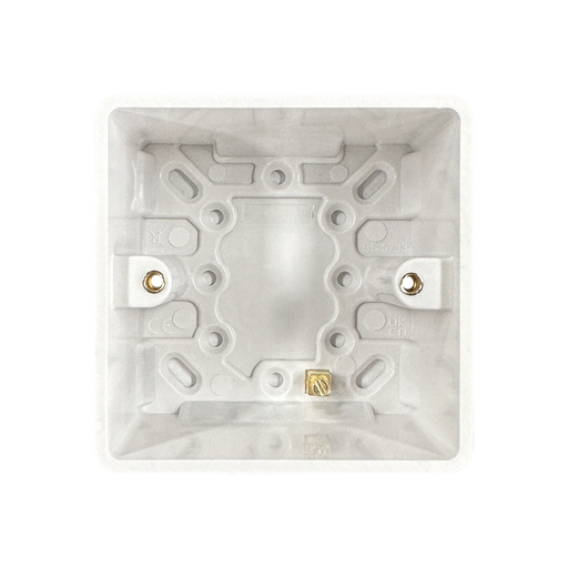 Caradok 1G 47mm White Pattress Rounded Corners - Caradok - The Classics - White Plastic