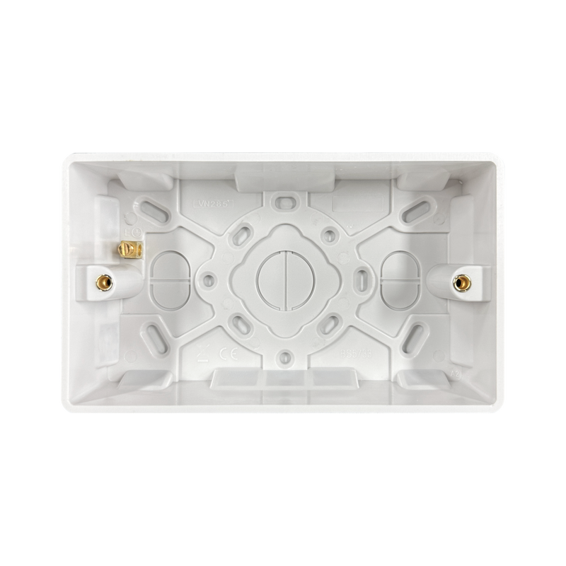 Caradok 2G 35mm White Pattress Rounded Corners - Caradok - The Classics - White Plastic