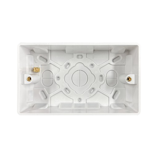 Caradok 2G 35mm White Pattress Rounded Corners - Caradok - The Classics - White Plastic