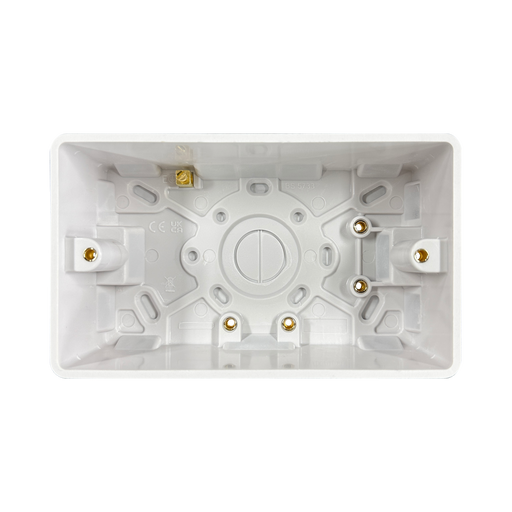 Caradok 2G 47mm White Pattress Rounded Corners - Caradok - The Classics - White Plastic