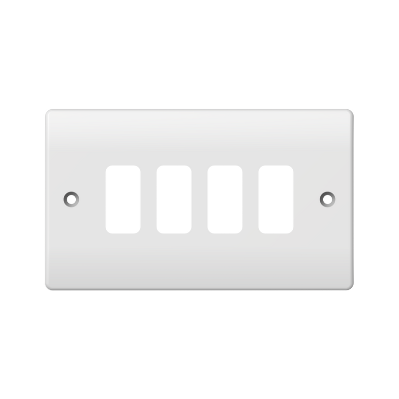 Caradok 4G (1x4) Plate Only - Caradok - The Classics - White Plastic