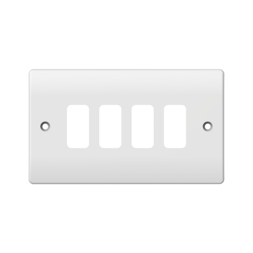 Caradok 4G (1x4) Plate Only - Caradok - The Classics - White Plastic