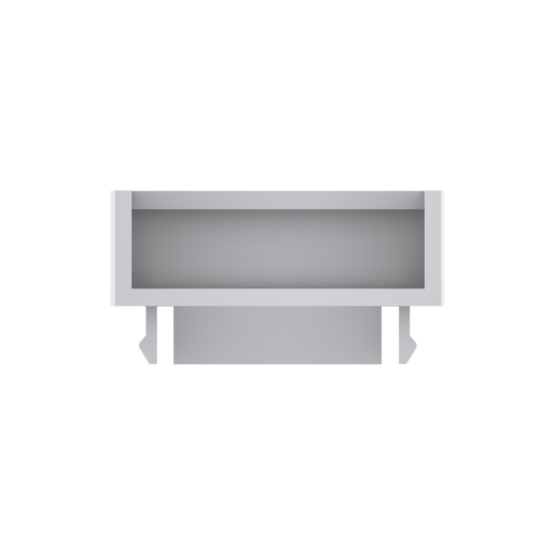 Caradok Mini Trunking Adaptor Size 2 For PVC Boxes - Caradok - The Classics - White Plastic