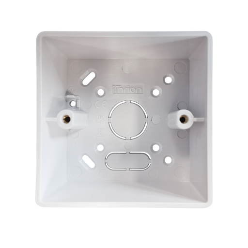 Caradok 1G 44mm PVC Box Plain Sided - Caradok - The Classics - White Plastic