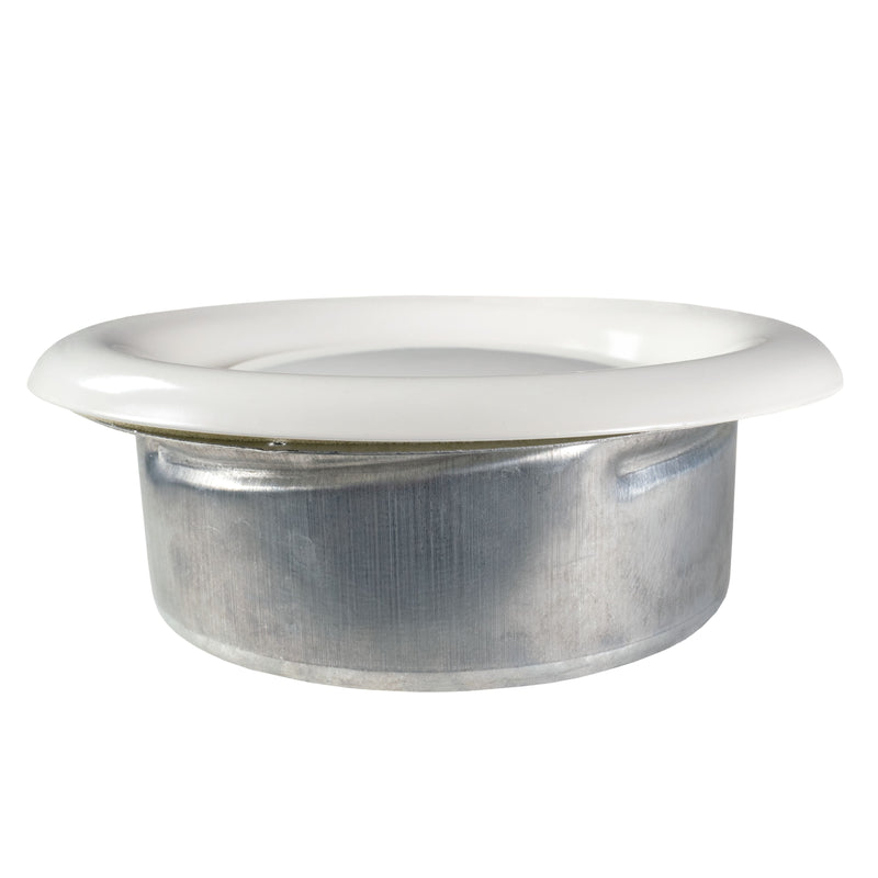 White Metal Extract Ceiling Valve 125mm - Anemostat EV - Hardware > Heating, Ventilation & Air Conditioning > Vents & Flues