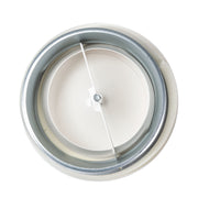 White Metal Extract Ceiling Valve 125mm - Anemostat EV - Hardware > Heating, Ventilation & Air Conditioning > Vents & Flues