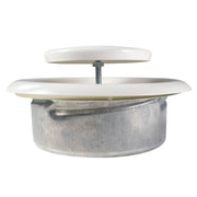 White Metal Extract Ceiling Valve 125mm - Anemostat EV - Hardware > Heating, Ventilation & Air Conditioning > Vents & Flues