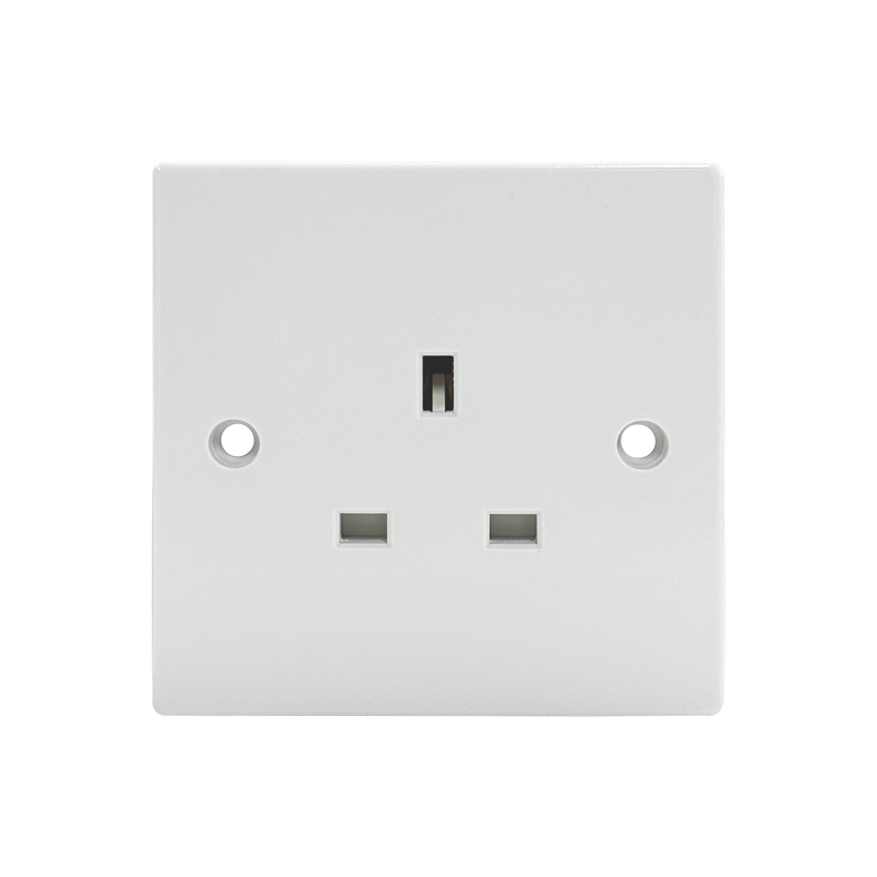 Caradok 1G Unswitched Socket Squared Edge -