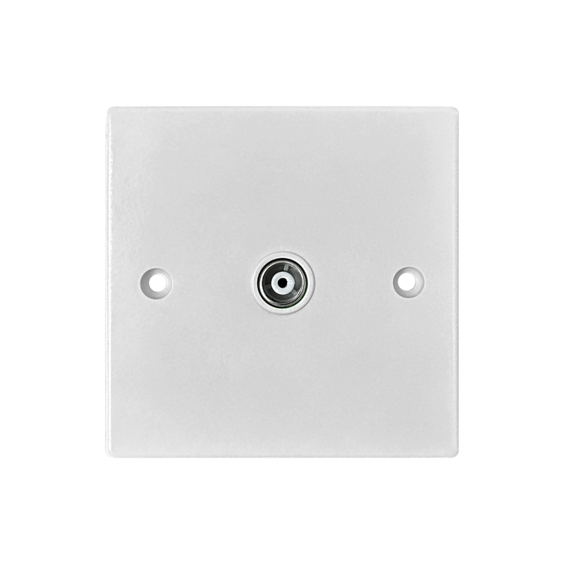 Caradok 1G Coax Socket Squared Edge -