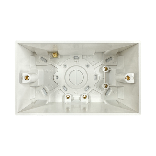 Caradok 2G 47mm White Pattress Squared Edge -